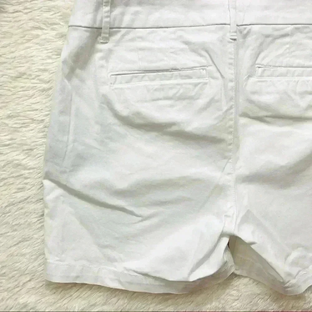 2 Pair of Tommy Hilfiger‎ White & Blue Chino Flat Front Shorts Size 6 & 8